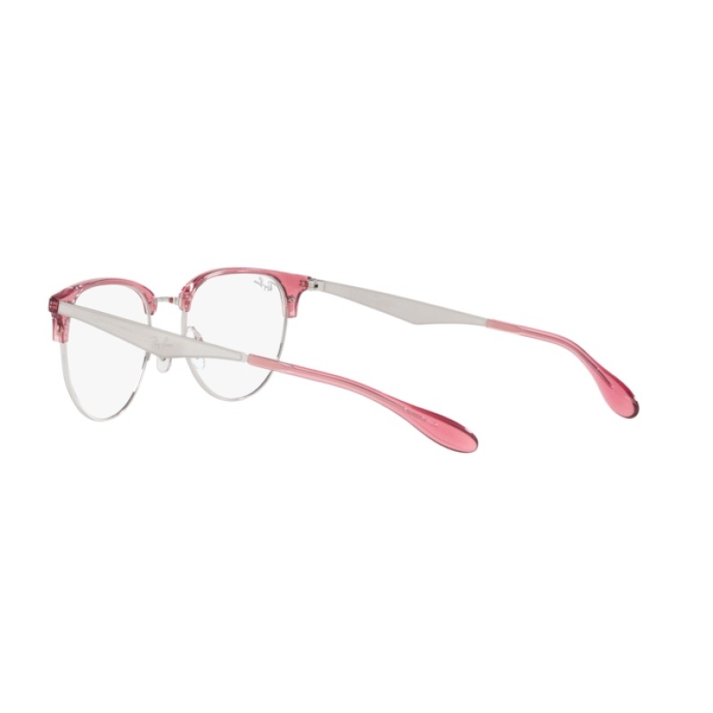 Ray-Ban RX 6396 - 3131 Transparent Rot Auf Silber