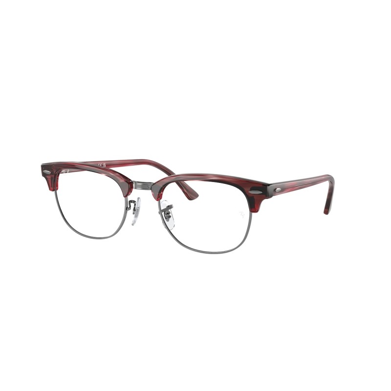 Ray-Ban RX 5154 Clubmaster 8376 Rot Gestreift
