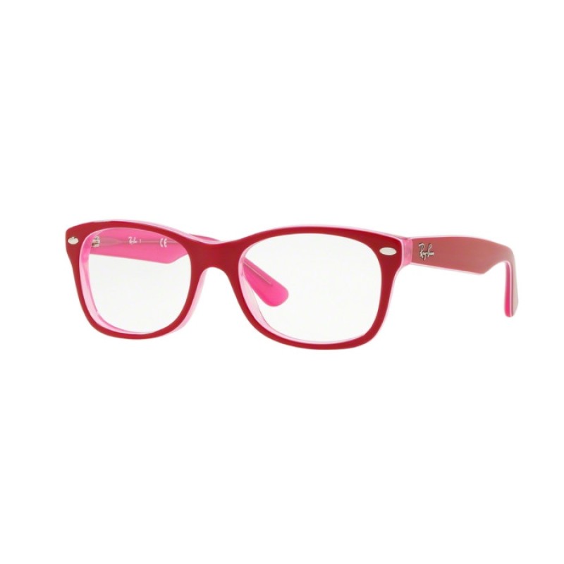Ray-Ban Junior RY 1528 - 3761 Trasp Pink Auf Bordeaux