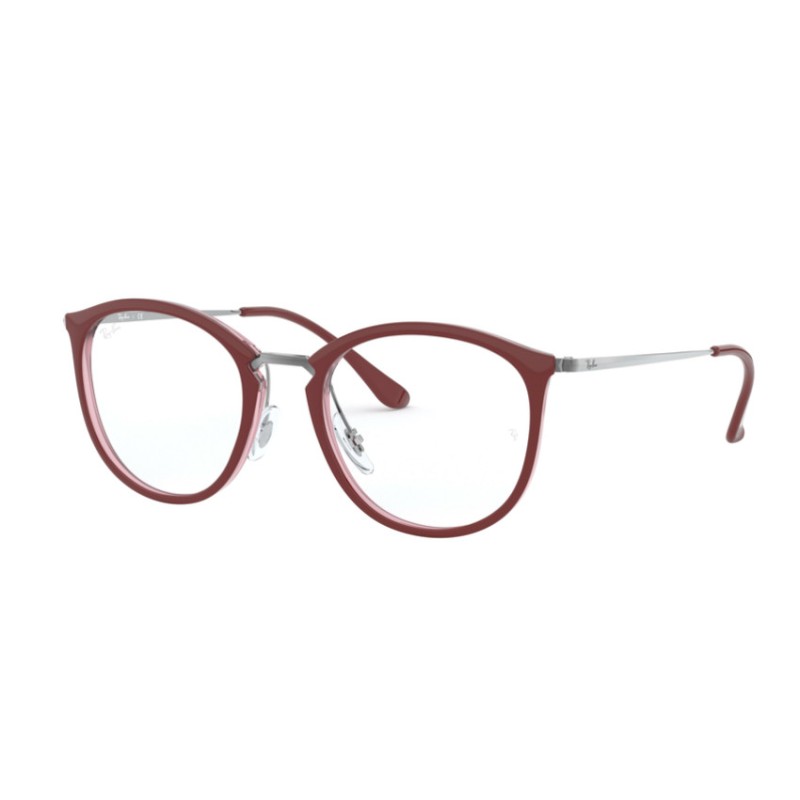 Ray-Ban RX 7140 - 5970 Top Bordeaux Auf Traspe Rot
