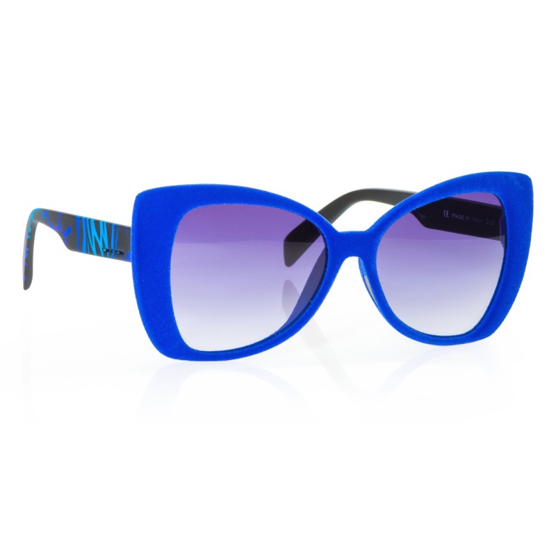 Italia Independent Sunglasses I-PLASTIK - 0904V.022.ZEB Blaue Mehrfarbige