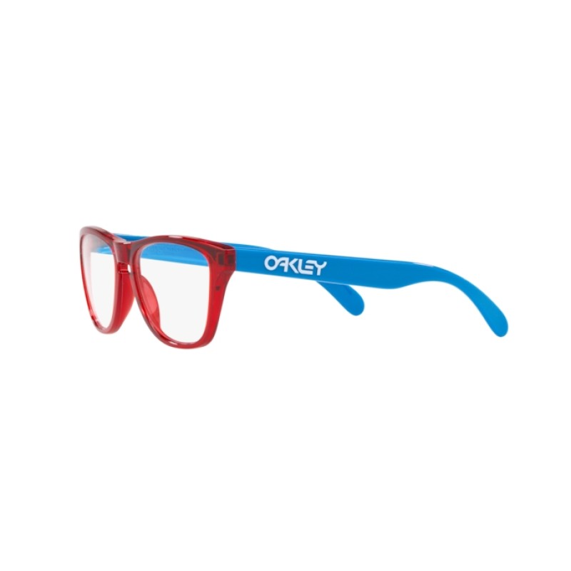 Oakley OY 8009 Rx Frogskins Xs 800902 Durchscheinend Rot