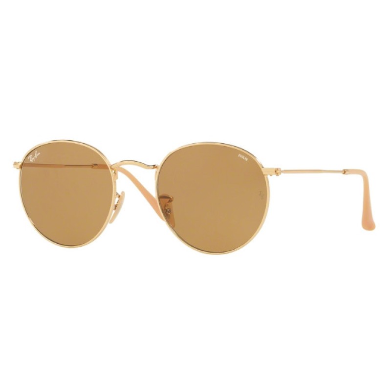 Ray-Ban RB 3447 Round Metal 90644I Gold