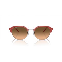 Ray-Ban RB 4429 - 67223B Rot Auf Silber