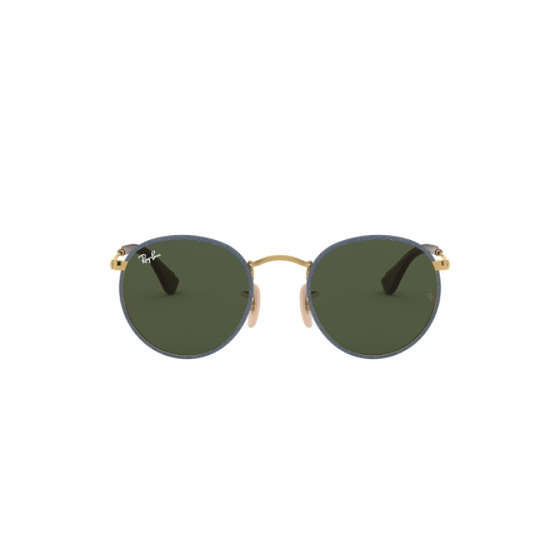 Ray-Ban RB 3475Q Round Craft 919431 Gold / Blue Jeans