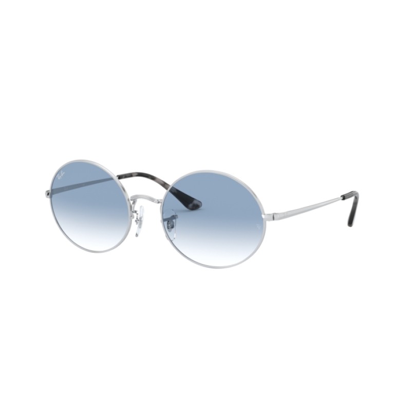 Ray-Ban RB 1970 Oval 91493F Silber