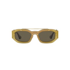 Versace VE 2235 - 1002/3 Transparentes Braunes Spiegelgold