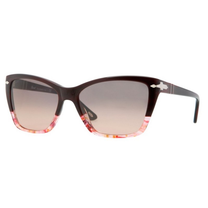 Persol PO 3023S 950-87 Rot dunkel Transparent