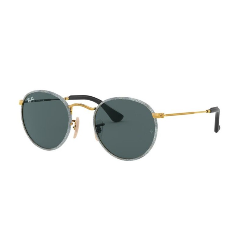 Ray-Ban RB 3475Q Round Craft 9193R5 Gold / Blue Jeans