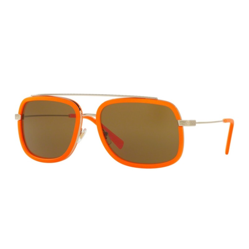 Versace VE 2173 - 138973 Blassgold / Fluo Orange