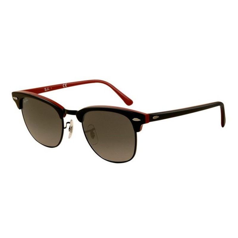 Ray-Ban RB 3016 1103-71 Clubmaster Schwarz Rot