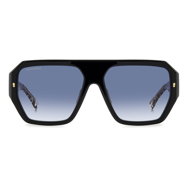 Dsquared2 D2 0128/S - TAY 08 Schwarzes Muster Weiß