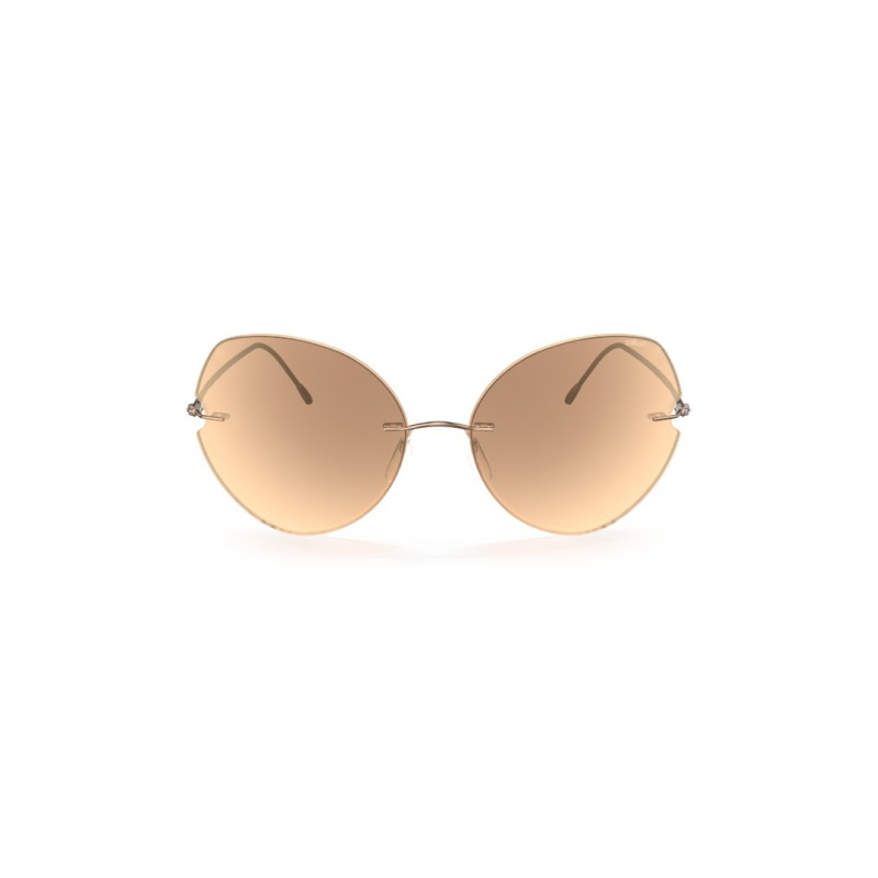 Silhouette 8182 Rimless Shades Fisher Island 3530 Roségold - Hellbeige