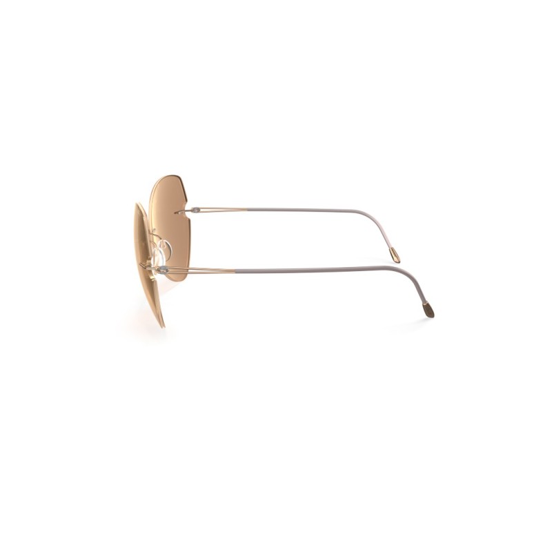 Silhouette 8182 Rimless Shades Fisher Island 3530 Roségold - Hellbeige